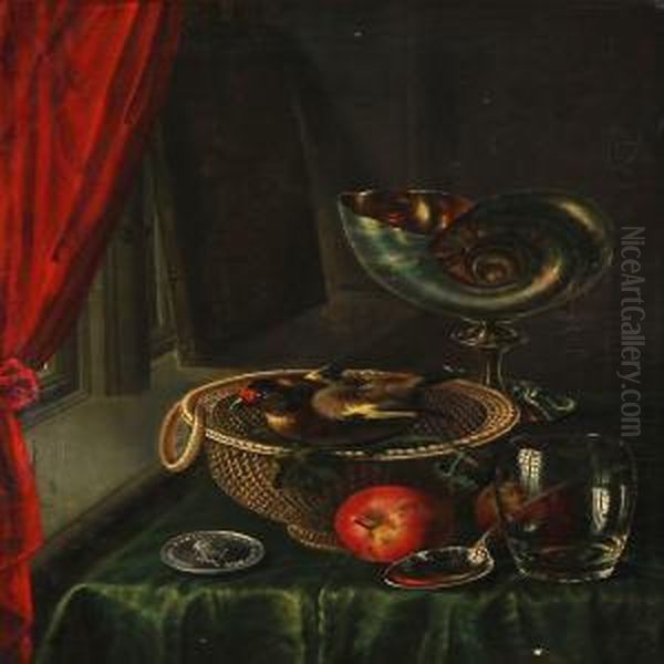 Still Life With Goldfinch In A Basket - view 1