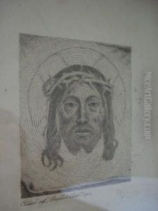 A Pen And Ink Drawing Of Christ's Head, Dated1764