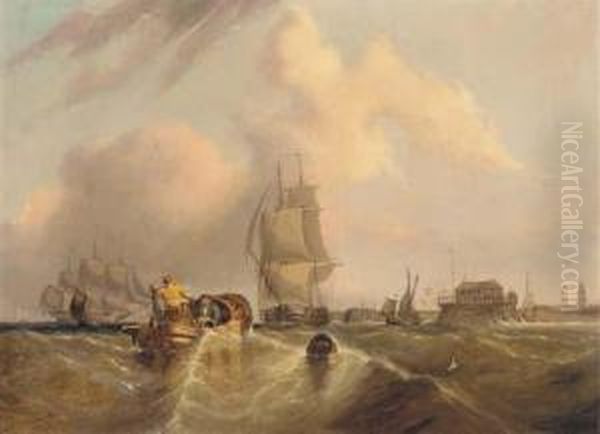 Shipping Off Calais - view 1