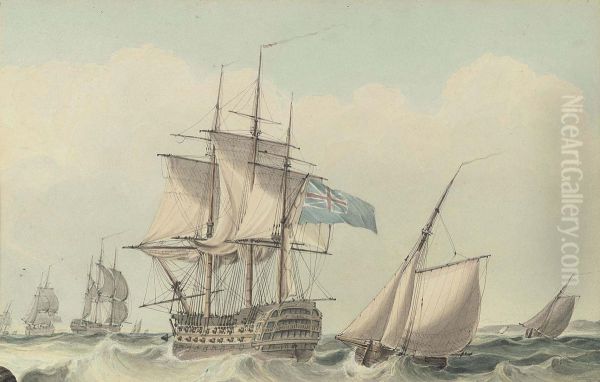 Warships And Other Shipping In The Channel - view 1