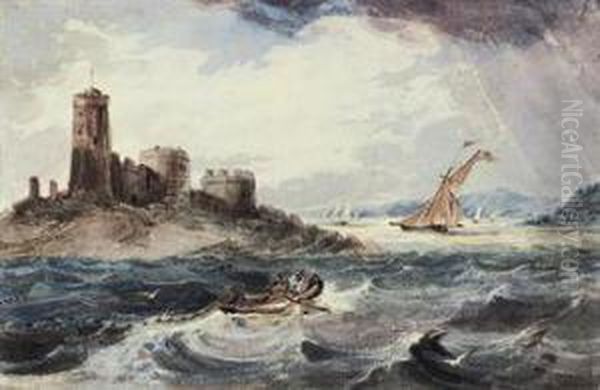 Shipping Running Towards A Tidal Gate - view 1
