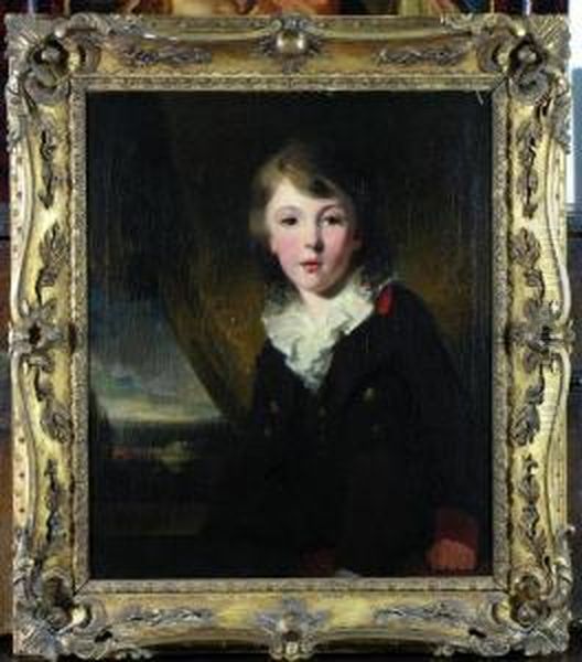 "retrato De John Sangster Nino Sentado De Medio Cuerpo" - view 1