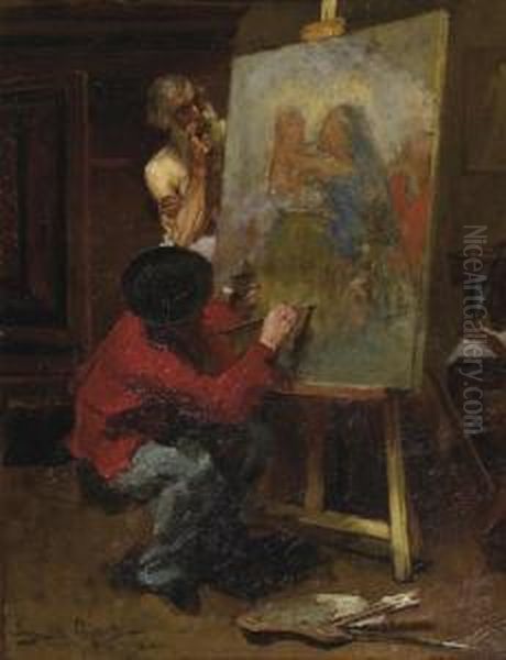 An Allegory Of Time: The Artist In His Studio - view 1