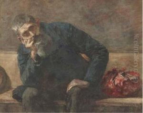 L'emigrant: A Traveller Resting - view 1