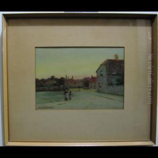 Mother And Daughter On A Country Lane - view 1