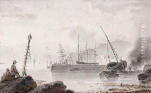 La Rade De Marseille, Vue De La Jetee by Ozanne, Nicolas Marie