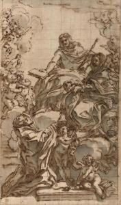 Christ And The Virgin With Saint Nicholas Of Bari