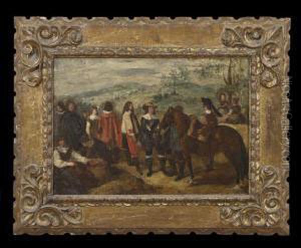 Travelers On A Road - view 1