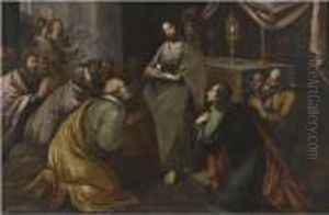 Christ Giving Holy Communion by Francesco Pacheco