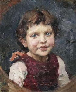 Portrait Of A Young Girl. by Paul Paede