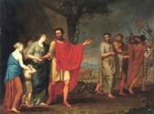 Het Vertrek Van Cincinnatus by Joseph Paelinck