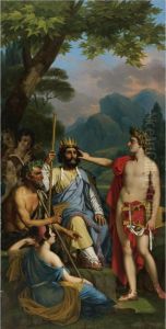 Apollo Punishes Midas For His False Judgement By Condemning Him To Sport An Ass's Ears by Joseph Paelinck