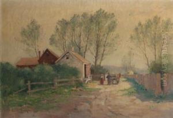 Country Scene With Farmhouse - view 1