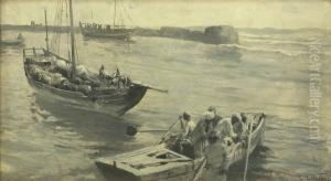 Boats Seen From The Dock by Edward A. Page