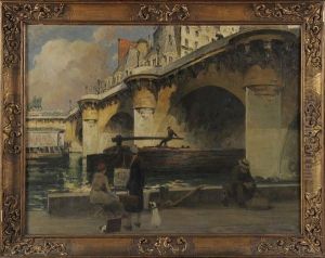 Le Pont Neuf by Jules Eugene Pages