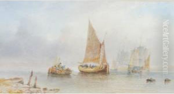 Estuary With Ships - view 1