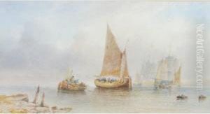 Estuary With Ships by Sidney Edward Paget