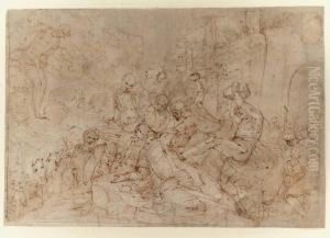 The Stoning Of Saint Stephen by Giovanni Battista Paggi