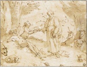 The Creation Of Eve by Giovanni Battista Paggi