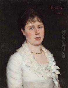 Ritratto Di Fanciulla by Eleuterio Pagliano