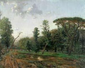 Paisaje Con Rebano by Jaume Pahis L Porta