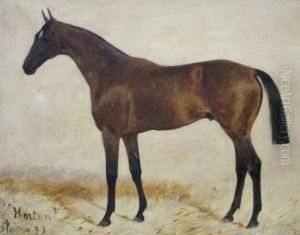 Horton, 
A Chestnuthunter In A Stable by George Paice