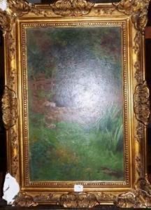 Muret Dans Un Jardin by Edouard Pail