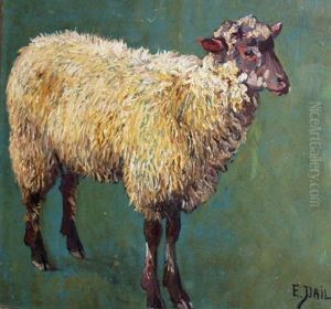 Sheep Study by Edouard Pail