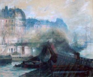 L'estacade (etude) by Henri Pierre Paillard