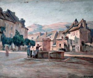 Femmes A La Fontaine by Henri Pailler
