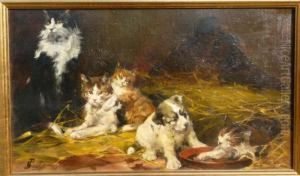 Chien Et Chat by Fernand Paillet