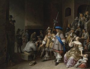 A Guardroom Interior by Antonie Palamedesz