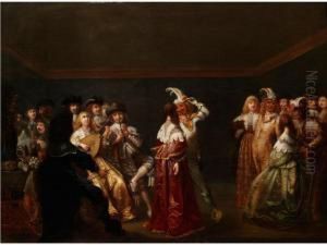 Der Narrentanz by Palamedes Palamedesz. (Stevaerts, Stevens)