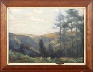 A Hillside Landscape by William Mainwaring Palin