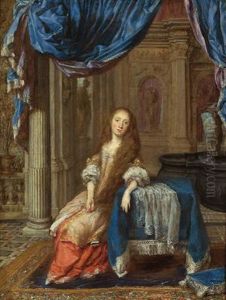 Una Dama All""""interno Di Un Castello