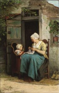 Enjoying A Sunny Day by Johannes Jacobus Paling