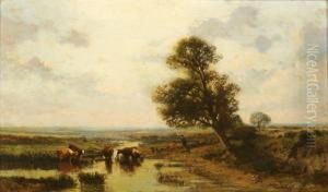 Troupeau A L'abreuvoir by Giuseppe Palizzi