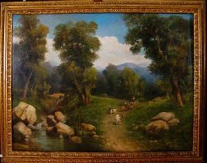 Paesaggio Con Armenti by Nicola Palizzi