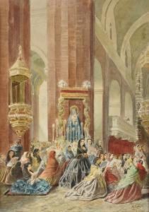 "la Semana Santa, Catedral De Buenos Aires" by Jean Leon Palliere