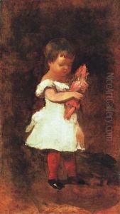 Girl With Doll by Bela Pallik