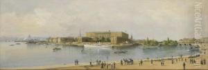 Utsikt Mot Slottet Fran Grand Hotel - Stockholm by Anna Palm De Rosa