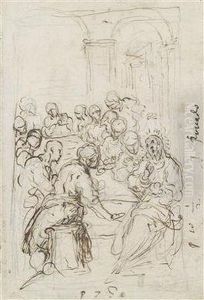 Das Letzte Abendmahl by Acopo D'Antonio Negretti (see Palma Giovane)