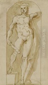 Statue Of Hercules In A Niche Statue Of Hercules In A Niche