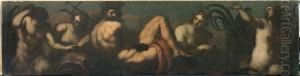 La Rencontre Des Nereides Et Des Tritons by Acopo D'Antonio Negretti (see Palma Giovane)