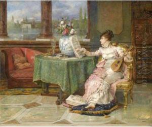 La Sonata by Vicente Palmaroli Y Gonzalez