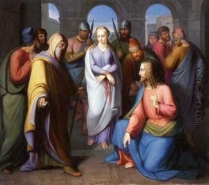 "jesus Und Die Ehebrecherin" Johannes 8.1-11: ...aber Jesus