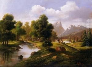 Landscape In The Alps