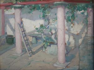 Sketch For Pergola, Church Hill House, Swanage by Alfred Palmer