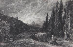 The Early Ploughman by Samuel Palmer