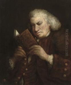 Portrait Of Dr Samuel Johnson (1709-1784) by Theophila Palmer